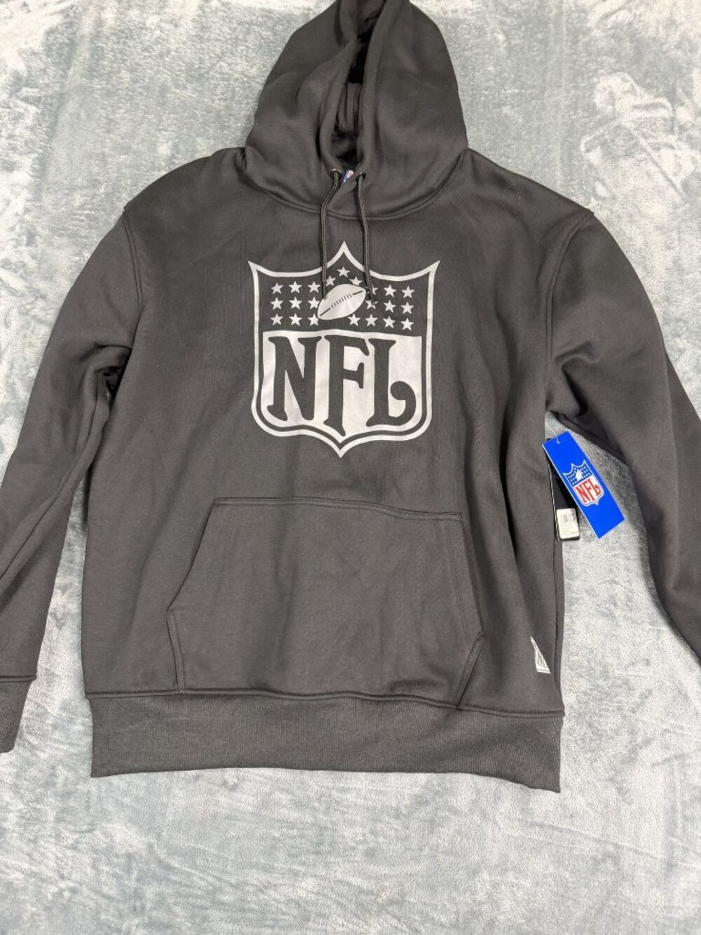NFL Mens Black Hoodie Sweatshirt XL NWT